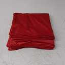 Yonous Throw Pillow Covers, Velvet Soft Decorative Cushion Case for Sofa Bedroom Car, Set of 4, 20x20 Inch, Christmas Red