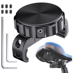 DDJ for AirTag Bike Mount Hidden Under Seat - Waterproof Bike Airtag Holder, Anti-Theft GPS Tracker Case for Apple Tag, Heavy-duty Metal & ABS Material Includes Mounting Tools, for Bicycle, MTB/E-Bike