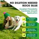 Vollence Ready to Use Rock Glue for Landscaping,1 Gallon Mulch Glue Gravel Binder No Dilution Needed Rock Adhesive, Pine Straw Outdoor Stone Bond for Garden, Gravel Stabilizer Landscape Mulch Lock (EXP 08/10/26)