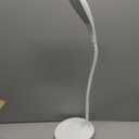 Bostitch Office KT-VLED1502-WHITE Gooseneck LED Desk Lamp with USB Charging Port, Dimmable, White