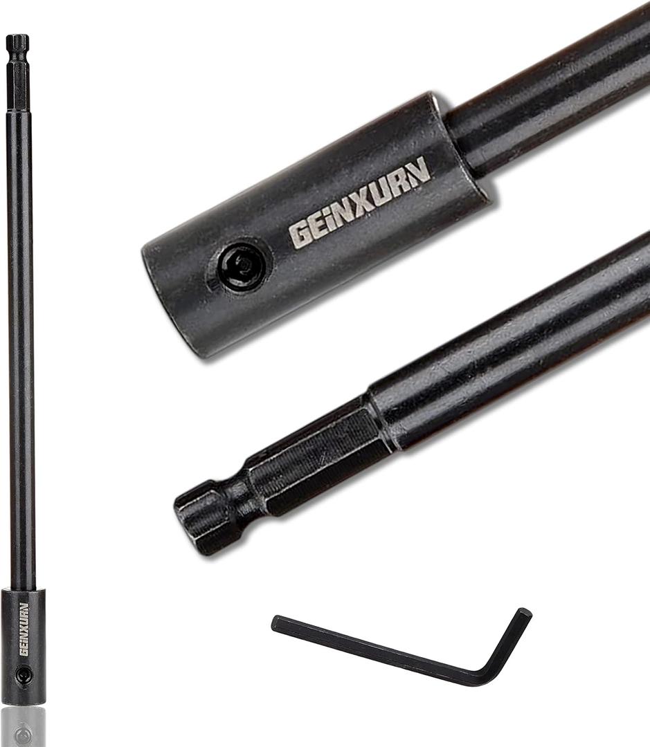 Tools Hole Saw Extension Chuck, 10-Inch x 3/8-Inch Hex Shank Reducing Locking Impact Extension