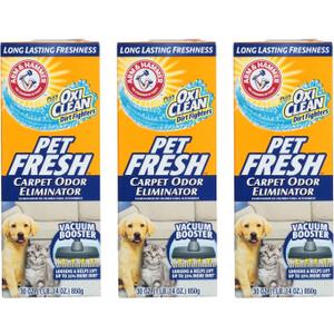 Arm & Hammer Carpet Pet Fresh Odor Eliminator 30 Oz, Pack of 3