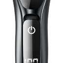 Electric Men Foil Razor: Shaver for Face- Waterproof Cordless Razor with LED Display & Fast Charge