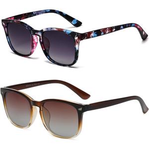 DUSHINE Polarized Sunglasses for Women Classic Retro Style UV400 Protection