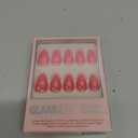 Valentines Day Glamnetic Press On Nails - Red Flag | Short Almond Fake Nails in Vibrant Bright Red Hue with a Glazed Finish, Salon Quality | 15 Sizes - 30 Nail Kit with Glue