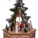 Kurt S. Adler 11-Inch Battery-Operated Musical LED Christmas Tree Windmill Scene Table Piece