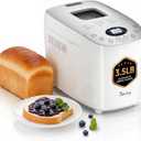 Davivy Bread Machine 3.5LB Large Capacity, 850W Automatic Bread Maker with 15 Programs (Gluten Free, Homemade Memory, Dough Shortcut), 15H Delay Timer, 1H Keep Warm, Nonstick Pan