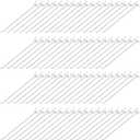 Funrous 100 Pack Peg Board Hooks Stainless Steel Pegboard Hooks Shelving Display Hanging Peg Board Holders for 1/8 and 1/4 Garage Storage Tools Organizer(12 inch)