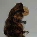 xccoco Long Wavy Headband Wig for Women Black Wigs with Brown Blonde Highlight 200% Denisty Headband Wigs Put On and Go Glueless Wig Long Synthetic Wig for Women Party Daliy Use (24 Inch)