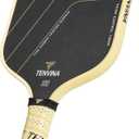 TENVINA Pickleball Paddles, Thermoformed 4 Layers Carbon Fiber Pickleball Paddle, Pickle Ball Paddle USAPA Approved with Dominant Power and Larger Sweet Spot (Carbon-17MM, 
Honeycomb Control Core
)