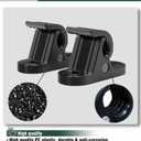EV Charger Holder Wall Mount Charging Cable Station Accessories Portable EV Charger Control Box Holder Bracket Cable Fixing Clamp Bracket EV Cars PC Material Black