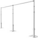 Pipe and Drape Backdrop Stand, 20x10ft Heavy Duty Adjustable Background Frame with Metal Base, Back Drop Holder for Parties Photography Wedding Photoshoot Decoration