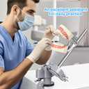 Typodont Teeth Model Mount, Pole Teeth Model Training Mount Fixed on Desk Training Manikin Dental Schools Education Practical Typodont 360 Motion