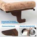 Zakkart Cat Perch for Window Sill with Bolster - Orthopedic Hammock Design with Premium Hardwood & Robust Metal Frame - Cat Window Seat for Large Cats and Kittens - Dark Stained Wood Brown Bed, 24''W