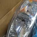 2 x Headlight Compatible with Ford Taurus 2000 2001 2002 2003 2004 2005 2006 2007 Chrome Housing Amber Reflector Replacement Pair Driver & Passenger Side FO2502169/FO2503169（W/O Bulbs）