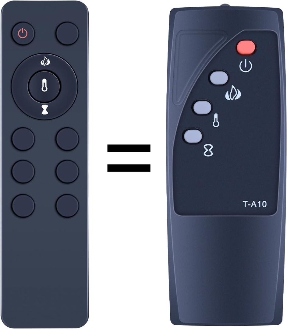 PZL New Replacement Remote Control for Twin Star Electric Fireplace Stove Heater DF1-5010-03 DF1-5010-05 DF1-5010-06 DF1-5010-01 DF1-5010-02 DF1-5010-04 DF1-5010-07 (T-A10)