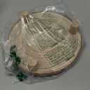 1 Pcs Rustic Wood Cake Stand with Legs, 11" Round Wooden Tray with Legs Elegant Wood Slice with Legs Wedding Cake Stand Farmhouse Serving Tray for Decor, Wedding, Restaurant, Party