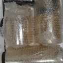 GenSwin Rechargeable LED Flameless Flickering Glass Candles with Remote Timer, Battery Operated Pillar Candles Long Lasting Gold Real Wax USB Candle (D 3”×H 4”5”6”)