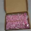 Sumind 36 Pieces Pink Christmas Tree Glitter Bows, 5 x 4 Inch Tie Ribbon Twist Tie Bows for Treat Bags Gift Wrapping Basket Wedding Birthday Valentine Christmas Tree Wreath Garland Decoration