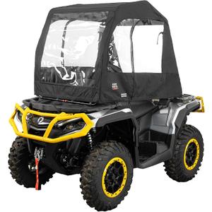 KEMIMOTO Universal ATV Cab Enclosure, Warm ATV Canopy Cover, Winter Full Vision Heavy Duty 4 Wheeler Cabin Cover Compatible with Polaris Sportsman Fourtrax Can-Am Kawasaki Arctic Cat CFMOTO
