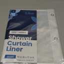 LiBa Bathroom Shower Curtain Waterproof Plastic Shower Curtain Premium PEVA Non-Toxic with Rust Proof Grommets Clear 8G Bathroom Accessories 72x72