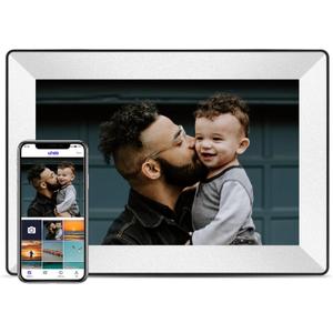 Uhale Digital Picture Frame WiFi 10.1inch 1280800 IPS HD Color Touch Screen Digital Photo Frame Built-in 16GB Storage Free Share Photos and Videos Through Uhale app Anytime Anywhere-Best Gift (White)