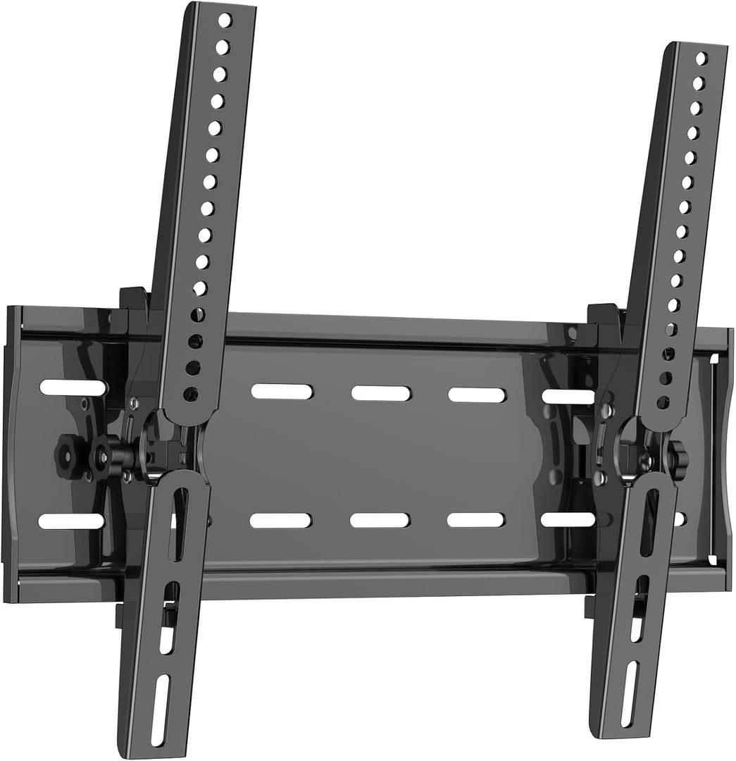 QAQMILI Tilt TV Wall Mount for 26-65 Inch LED OLED Flat / Curved Screen TVs & Monitors, Universal Low Profile Mount TV Bracket VESA up to 400x400mm, Max Load 99 lbs, Up and Down Tilt 15