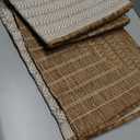 Adiva Rugs Outdoor Indoor Area Rug, Weather Resistant, Easy to Clean, Stain Resistant Floor Mat for Dining Room, Backyard, Deck, Patio (Wooden, 5' x 7')