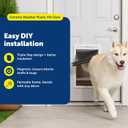 PetSafe Extreme Weather Dog Door for Exterior Door - Energy Efficient Door for Cats and Dogs Insulated Flap System, for Large Dogs up to 100 lb - Plastic Frame