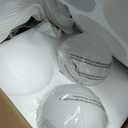 Modern Hanging Light Fixture Pendant Lighting for Kitchen Island Mid Century Gold Pendant Lights with Globe Milky White Glass Pendant Light for Bedroom Bathroom Entryway (3 Pack)