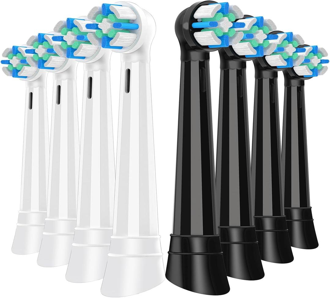 Toothbrush Replacement Heads for IO 2/3/4/5/6/7/8/9/10 Series Electric Toothbrush,Replacement Brush Heads Compatible with Oral B,8 Count (Multi-colored)