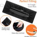 61 Keys Piano Keyboard Dust Cover, Music Stretchy Electronic DirtProof Keyboard Cover With Durable Elastic & Cord Lock Must Have Piano Accessories, Black