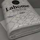 Lahome Moroccan Kitchen Runner Rugs Non Skid Washable - 2'x10' Non-Slip Extra Long Rug Runner for Hallways, Modern Geometric Print White Soft Floor Carpet for Bathroom Entryway Foyer