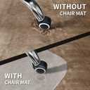 Chair Mat for Carpeted Floor with Lip,47''36'' PVC Carpet Protector for Low Pile Carpets Heavy Duty Effective Grip Anti-Slip,Won't Crack,Easy to Clean for Office and Home