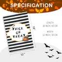 3 x Halloween Garden Flag,12x18 Double Sided Halloween Flags for Outside, with 2 Different Designs Front and Back,Small Burlap Flags for Yard and Garden Decor