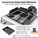 69804 Grease Tray & 67047 Catch Pan for Weber Spirit 300 Series Gas Grills, Front-Control: E/S-310 320 330, Drip Tray with 10 Pack Aluminum Foil Liner, Replace Weber 69804 67047