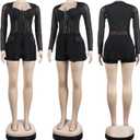 Jigfar Women Sexy Elegant Bodycon Jumpsuit Going Out Romper Birthday Party Club Night Outfits, Size M