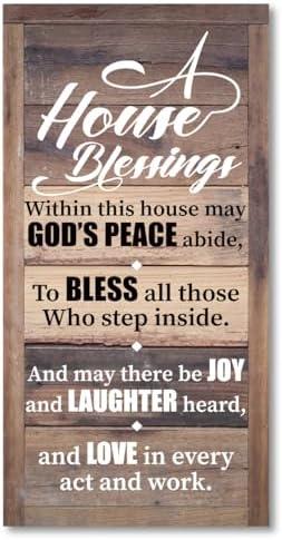 A House Blessing Decor Sign, Rustic Bless This Home Wall Décor, Bless This Home, God Bless Sign, God Bless This Home, Christian Décor, Christian Home Decor, Housewarming Gift, Christian Gift, Pack 5