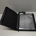 Crimitidex PU Leather Trading Card Binder | 9-Pocket Zip Binder with Removable Sleeves for TCG, MTG, and Sports Cards (Brown)