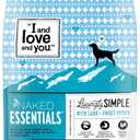 I and love and you Lovingly Simple Dry Dog Food - Lamb + Sweet Potato - Grain Free, Filler Free, Prebiotic + Probiotic 21lb Bag (BBD 02/10/2026)