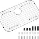 Sink Protector Grid 26-1/16" x 14-1/16", Rear Drain with Corner Radius 3-1/2", 304 Stainless Steel Material (Rear Drain)