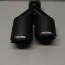 FAIZJUNBEN Carbon Fiber Exhaust TipsDual exhaust tips with 2.1-inch inlet and 3.5-inch outletBrushed textured carbon fiber exhaust tips
