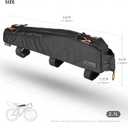 Rhinowalk Bike Top Tube Bag Bicycle Front Frame Bag Waterproof Bike Bag 2.1L with Dual Side Mesh Pockets for MTB Road Bike Cycling Commuting and Outdoor Adventures