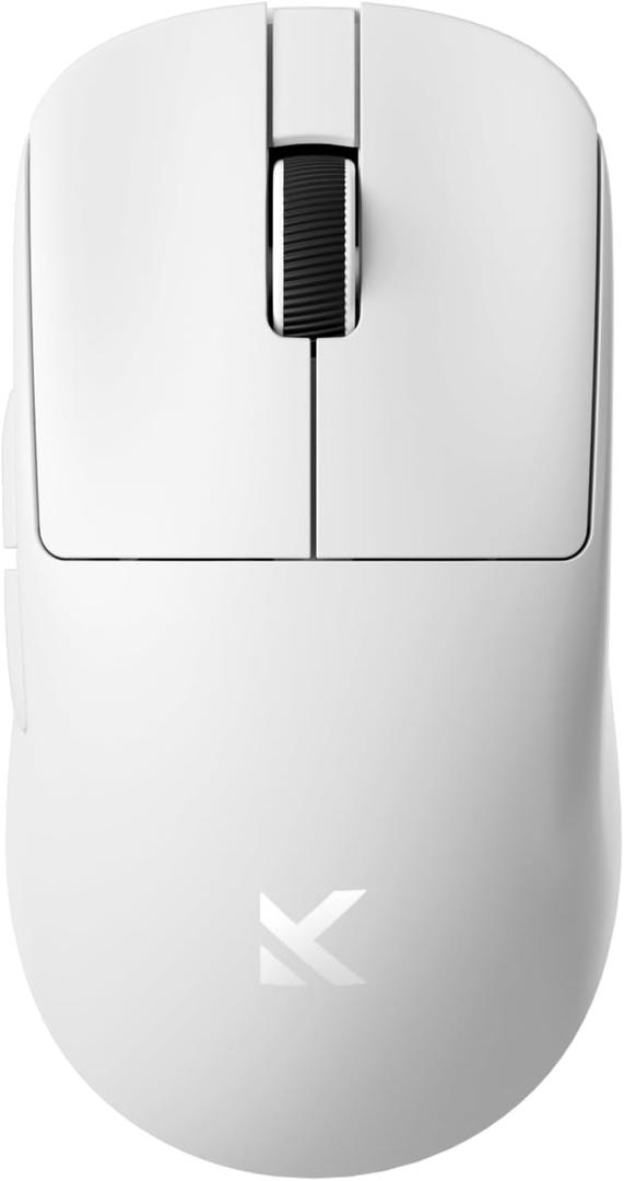 MCHOSE L7 Pro Wireless Gaming Mouse, PAW3395 26K Sensor, Wireless/Wired Dual 8K Polling, 39g Ultra-Light Weight, 2.4GHz RF/BT/Wired Tri-Mode Connection (Pro-PAW3395 26K Sensor, White)