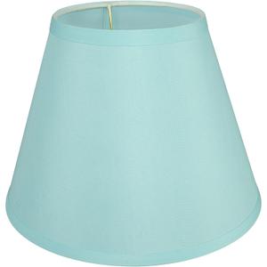 Aspen Creative 58906, Empire Uno Lamp Shade in Apuamarine, 5" Top x 9" Bottom x 7" Slant Height, Slip UNO 33mm