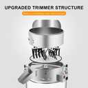 18 Leaf Bowl Trimmer,110V Electric Hydroponic Trimmers, Leaves Buds Trimming Machine, stepless Transmission Leaf Bud Trim Reaper for Plants Buds and Flowers with 6 Extra Blades