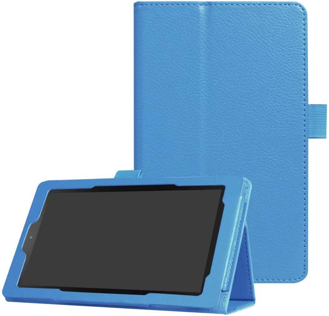 for Amazon Kindle All New Fire 7 SR043KL 7th/9th Generation Smart Cover,Ultra Slim Folio Stand Leather Case Cover with Auto Sleep/Wake Up for Kindle Fire HD7 7" (2017/2019 Release) (Li-Light Blue)