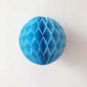 6pcs 10 inch 12 inch Paper Honeycomb Ball Flower Balls Hanging Assorted Paper Balls for Party Wedding Birthday Events Decor (White Blue Royal Blue)