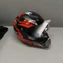 Youth Kids Dirt Bike Helmet, Motocross Off Road Motorcycle ATV UTV Street Bike Casque Casco DOT Approved (Small, Red Camo)