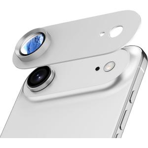 Camera Lens Protector for iPhone Air, Aluminum Alloy Sapphire Glass Camera Cover Screen, Anti-drop, Case Friendly-Cloud White